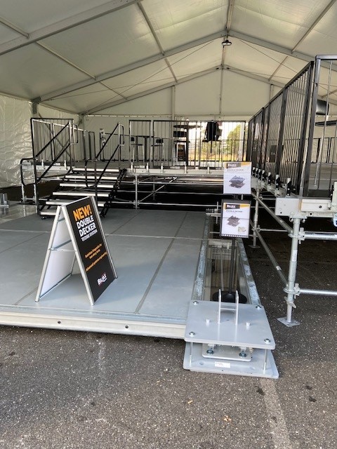 biljaxinc's tweet photo. It’s show time!! MATRA 2024 kicks off today. Stop by, meet the team &amp; check out our four new TF2100 tent flooring technologies designed this year:  apse end capabilities, tiered beam system, double decker system, &amp; ballast plate adapter for low level applications. #matra #tf2100 https://t.co/mthbFAEXRS