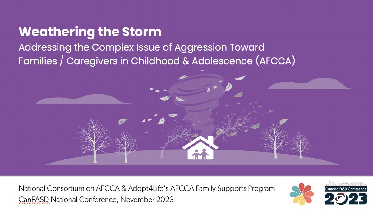 We're joining delegates from around the world today for the @CanadaFASD2023 conference! Alongside @Adopt4LifeON we're discussing innovative practices &amp; strategies for supporting youth with #FASD + their families experiencing #AFCCA.  #CanadaFASD2023