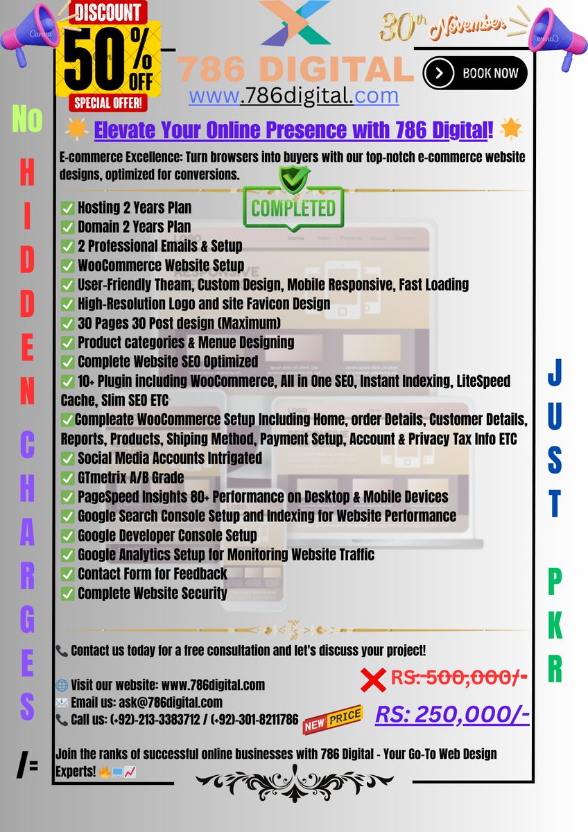 786digitall's tweet image. 🌟 Elevate Your Online Presence with 786 Digital! 🌟

E-commerce Excellence: Turn browsers into buyers with our top-notch e-commerce website designs, optimized for conversions.
#web #development #websiteprice #cost #package #ecommercewebsiteprice #ecommercewebsite