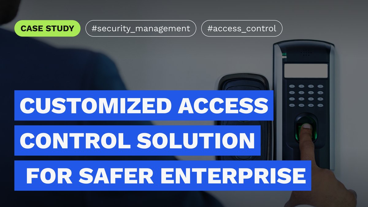 EffectiveSoft's tweet image. Read how we helped our client create a comprehensive #accesscontrolsystem for #enterprises. As a result, we provided an all-encompassing, efficient and secure solution for the customer’s #accesscontrol needs. Find the #casestudy here: hubs.la/Q027JFmd0