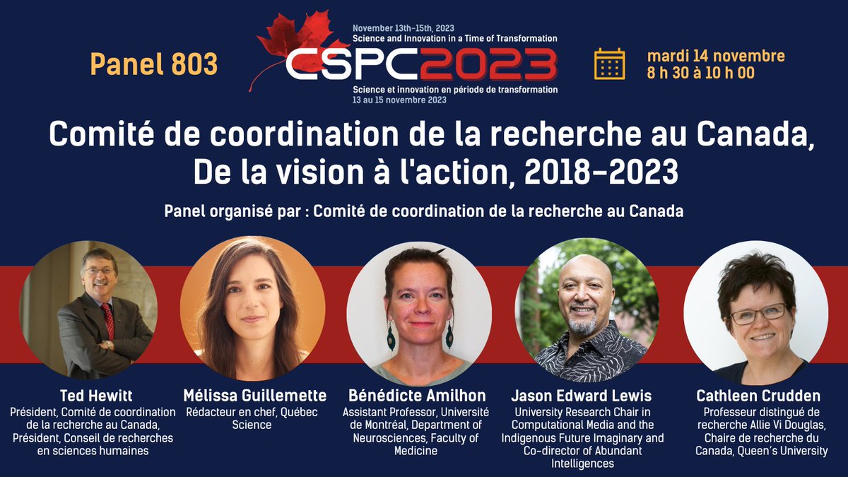 sciencepolicy's tweet photo. Rejoignez la conversation à #CPSC2023 avec le président du #CCRC et des chercheurs éminents alors qu'ils examinent l'impact du CCRC et les défis à venir pour la recherche canadienne 📢 @mguillemett @jaspernotwell @cathleencrudden

Inscrivez-vous sur : https://t.co/3PWOBCw7ue https://t.co/y0WF03M5Hk