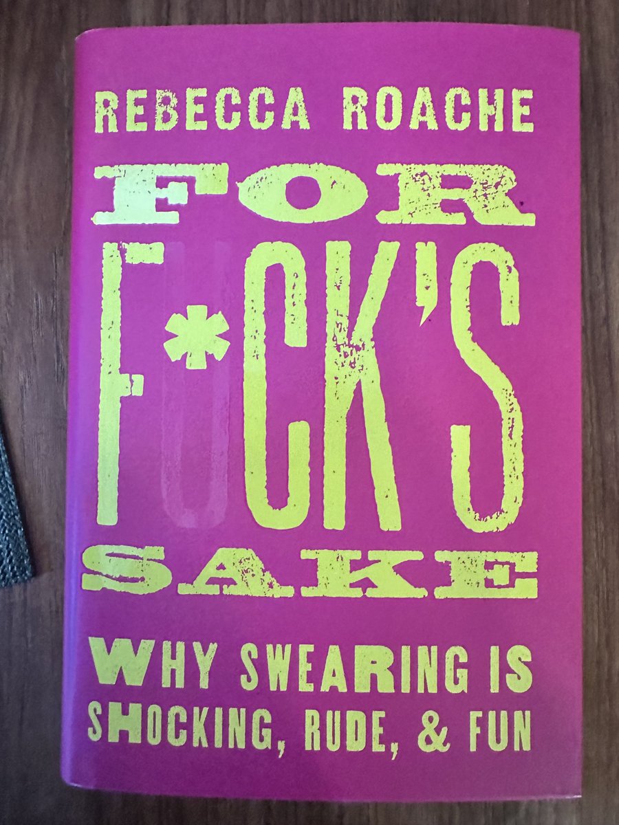 It’s here! ⁦@rebecca_roache⁩’s great new book on the philosophy of swearing!