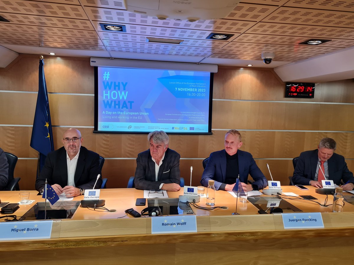 CSIFnacional's tweet image. #WeEP24 | Bienvenidos/as y muchas gracias por compartir con nosotros inquietudes, retos y soluciones sobre los asuntos más importantes que afectan a ciudadanos y trabajadores de la #UE.

🗣️ Destacaremos la labor de los servicios públicos, claves para una Unión Europea más sólida.