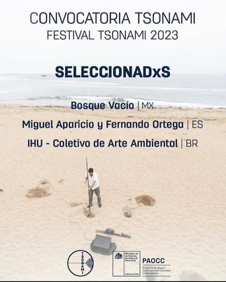 Nosso coletivo "Ihu" embarca hoje para uma temporada de um mes. na residencia artística do Tsonami Festival 2023!) Saludos!