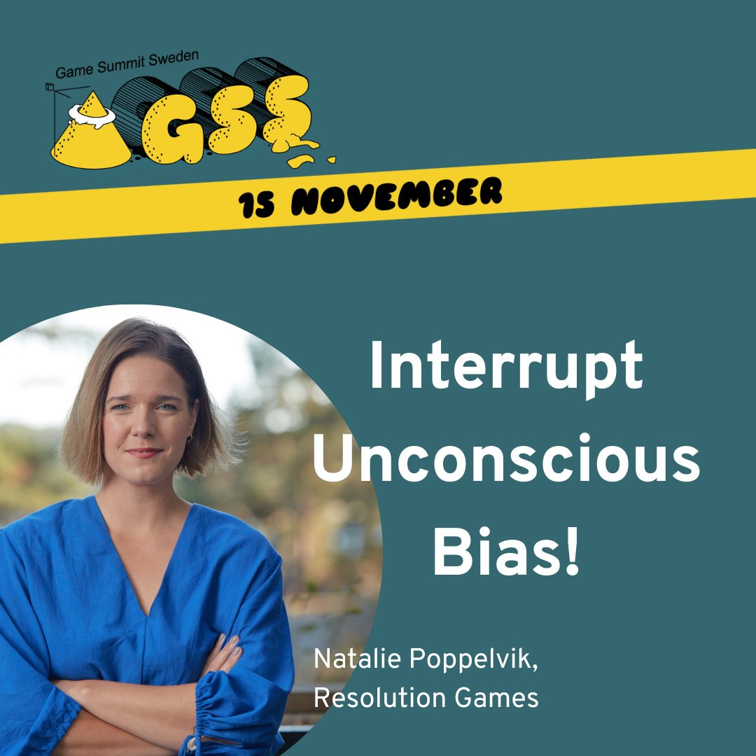 We can't wait to learn more from Natalie Poppelvik from @resolutiongame at Game Summit Sweden next week! Check it: dataspelsbranschen.confetti.events/game-summit-sw…