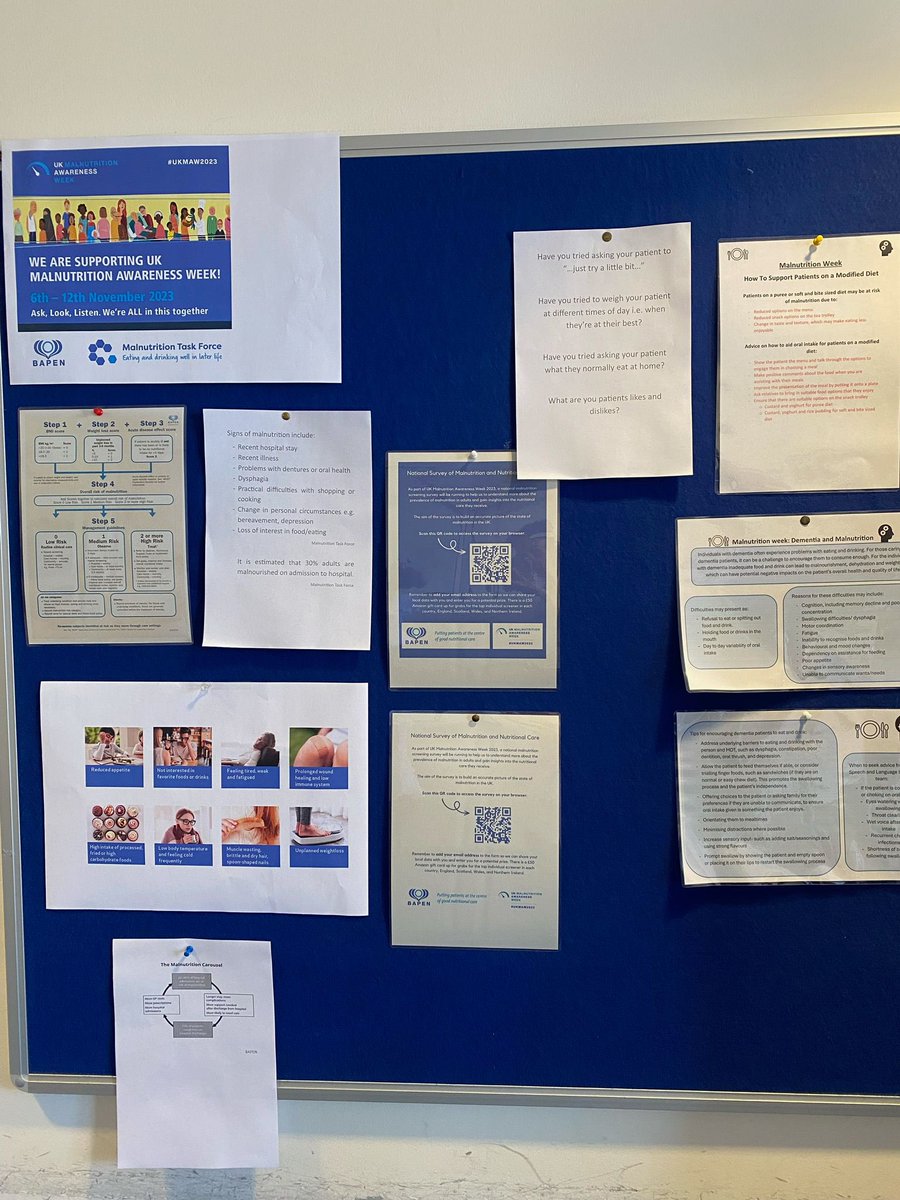 UHCWDietitians's tweet photo. Another busy morning spent with colleagues across UHCW talking about malnutrition as part of #UKMAW2023 #whyweight #whywait https://t.co/uebbrJ2kyt