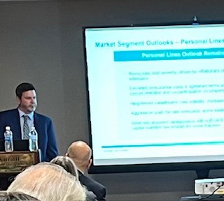AMBestCo's tweet photo. AM Bestโs Greg Dickerson and Gregory Williams gave an #insurance market update on key issues facing the fronting carrier market, changes in distribution and AM Best's current outlook at the #APCIA Annual Meeting.
#insuranceindustry #propertycasualty #am2023
@TeamAPCIA https://t.co/yoxy3poTh2