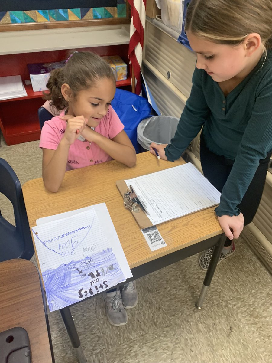 MsB_teaches3's tweet photo. THANK YOU @Hyde2ndGrade for letting us come to interview your students to create an informative writing on a second graders life! 📝🕵️‍♀️@Hyde3rdG @HydeElem https://t.co/K0QK6pQa0g