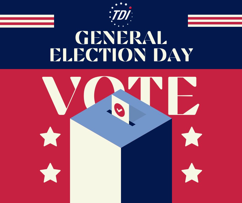 Happy Election Day! We encourage you all to make your voices heard at the ballot box today.

#TDIForAccess #Election Day