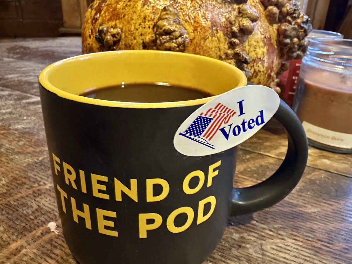 Happy Election Day!
#ElectionDay #VoteBlue #friendofthepod @CrookedMedia