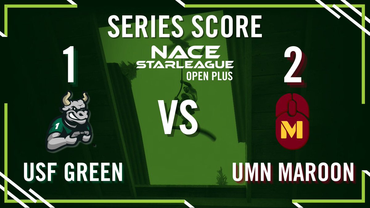 Final

<a href="/CSClubatUSF/">Counter-Strike Club at USF</a> Green go down 1 - 2 against <a href="/esportsumn/">Esports Club at UMN</a> in <a href="/nacestarleague/">Playfly College Esports</a> Open Plus

GGs 💚💛