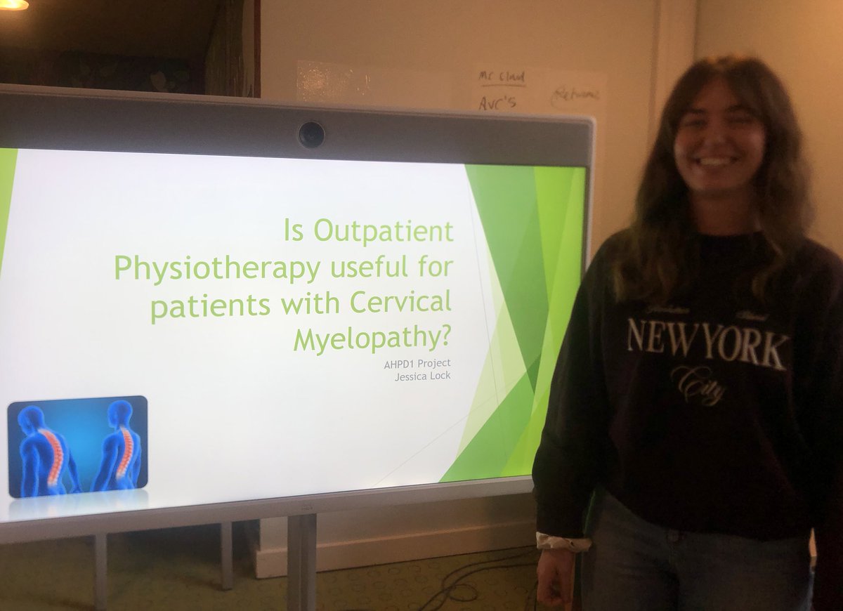 Jessica Lock looked at if outpatient physiotherapy is useful for patients with cervical myelopathy following decompression or fusion surgery.