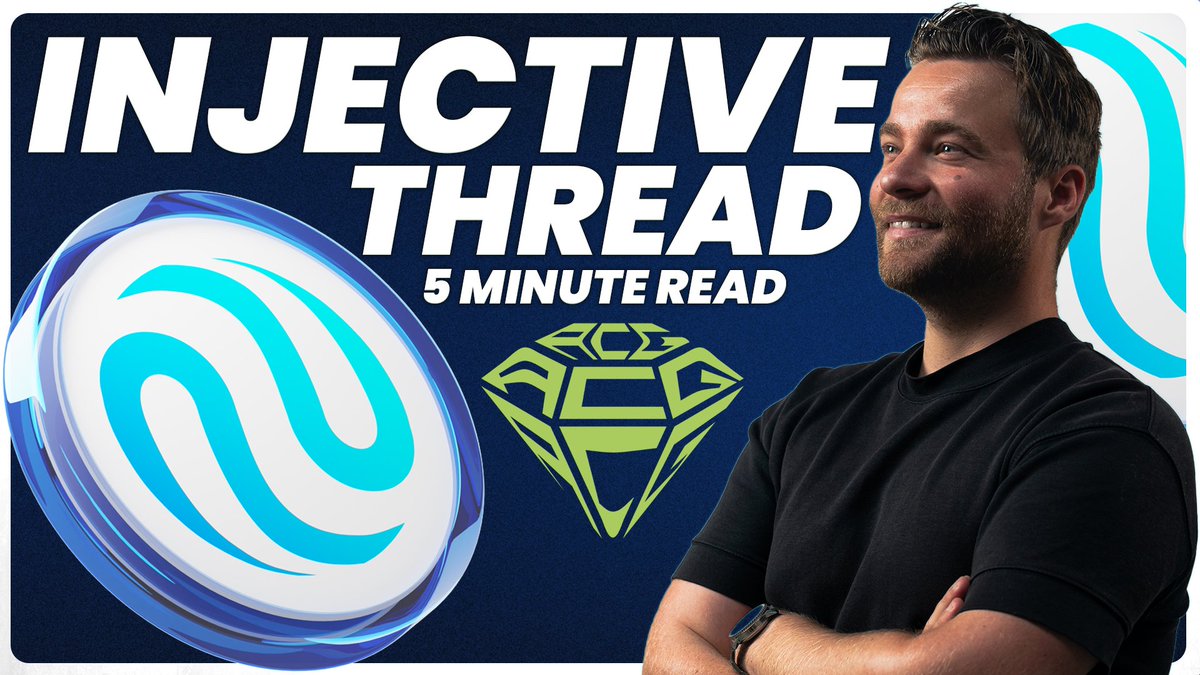 #Injective $INJ is definitely one of my biggest holdings for the next bull run which is just around the corner.

$INJ has extreme upside potential and that is why I would like to share my research on the Injective protocol.

WARNING: this will be a long post, so bookmark it for