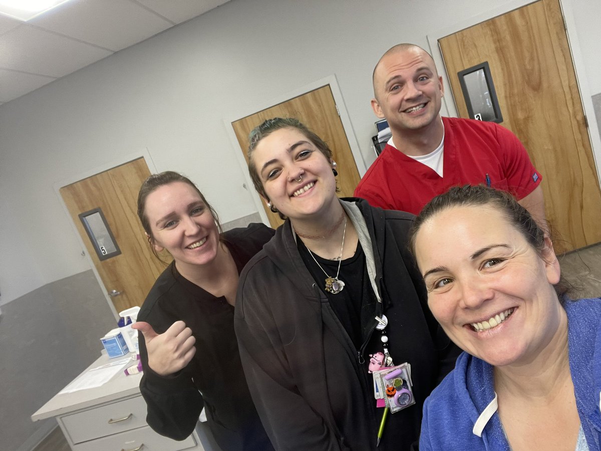 Blood donations slow down over the holidays…if you can, find a time to give! Chris and crew were in training and he got it on the first try!