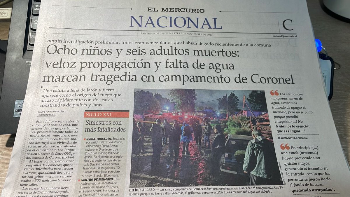 Alguien ha podido dormir por estos días? *Miles de NNA muertos💔8 murieron en un incendio en Chile en un campamemento. *En materia de NNA al cuidado del Estado 4 Comi. Investigadoras han dado cuenta de su responsabilidad y falta de servicio, lean les conclusiones de la CI 17 xSPE