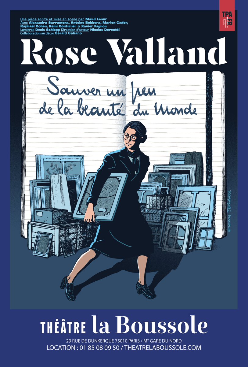 Connaissez-vous Rose Valland ?🤔

Chaque jour, elle va risquer sa vie pour informer la résistance des vols commis par les nazis. 

Découvrez son inspirante histoire.

Rose Valland : sauvez un peu de la beauté du monde du mardi au samedi à 20h00 au théâtre La Boussole 🎭