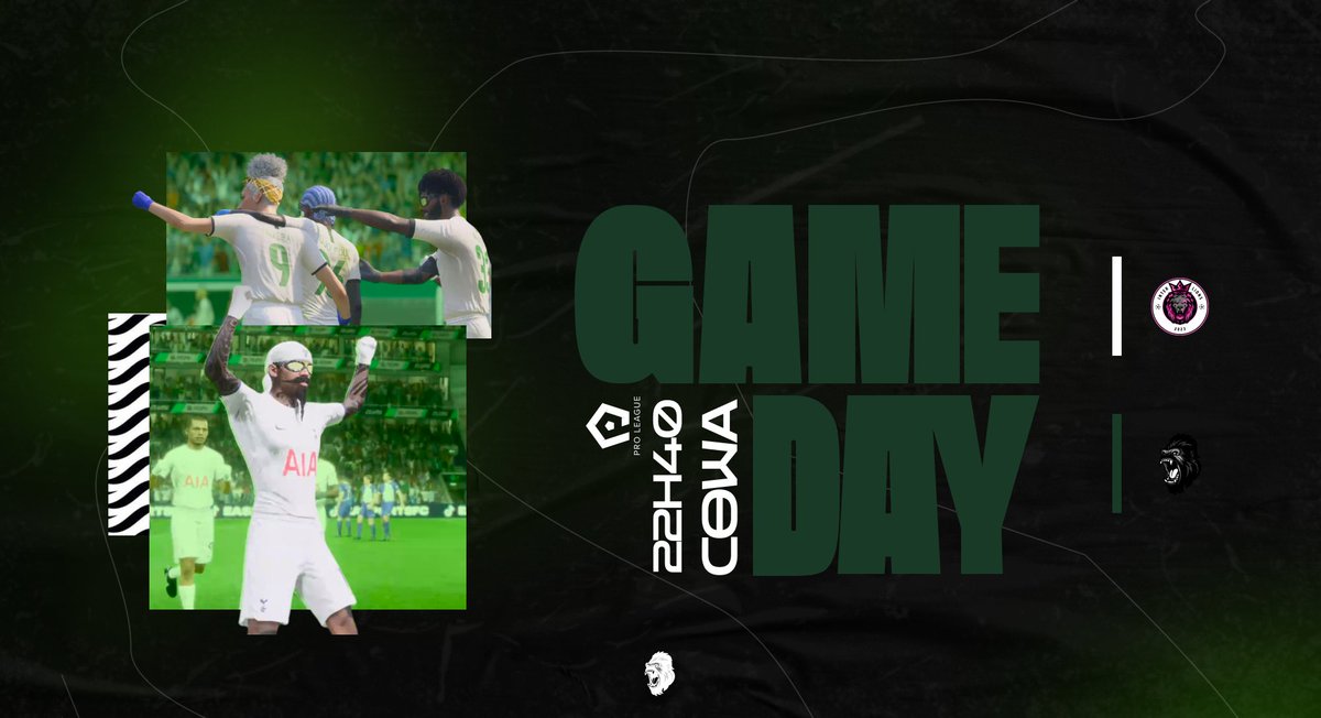 𝗠𝗔𝗧𝗖𝗛𝗗𝗔𝗬 | #EAFC24 🏆 |
<a href="/Proleague_Spain/">ProLeague Spain</a> 

 📢| Jornada 2 | <a href="/InterLionsCP/">Inter Lions</a> 

📹twitch.tv/cowabungacf