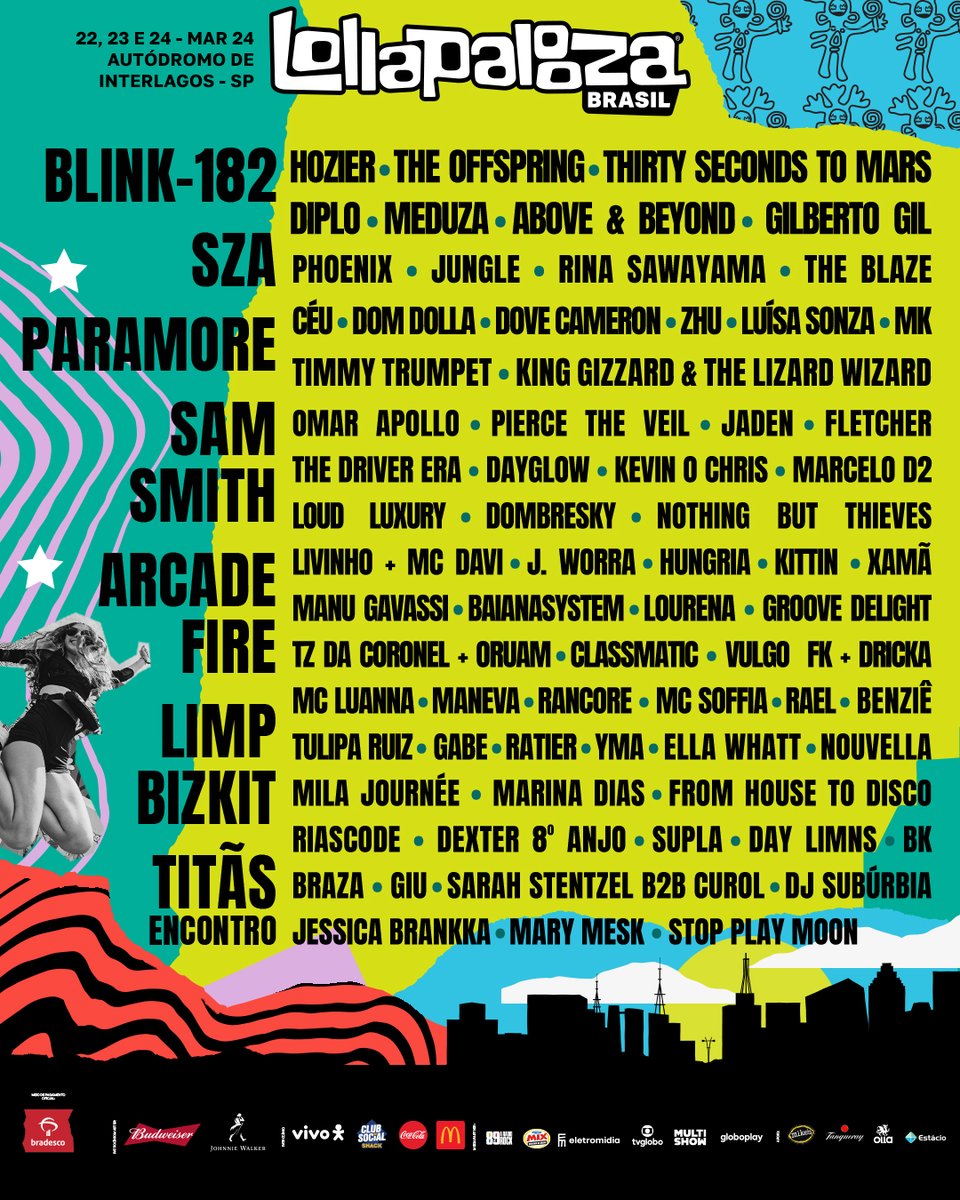 March 2024, Brasil ❤️‍🔥
@LollapaloozaBr
lollapaloozabr.com