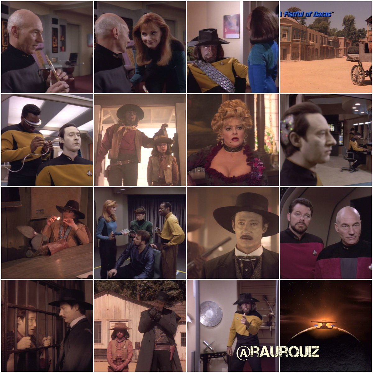 raurquiz's tweet photo. #otd #startrek #thenextgeneration #afistfulofdatas #picard #riker #troi #data #laforge #worf #drcrusher #alexanderrozhenko #frankhollander #elihollander #badito #anniemeyers #startrek57 @TrekMovie @TrekCore @StarTrek @StarTrekOnPPlus @SirPatStew https://t.co/hdkv71zdY1
