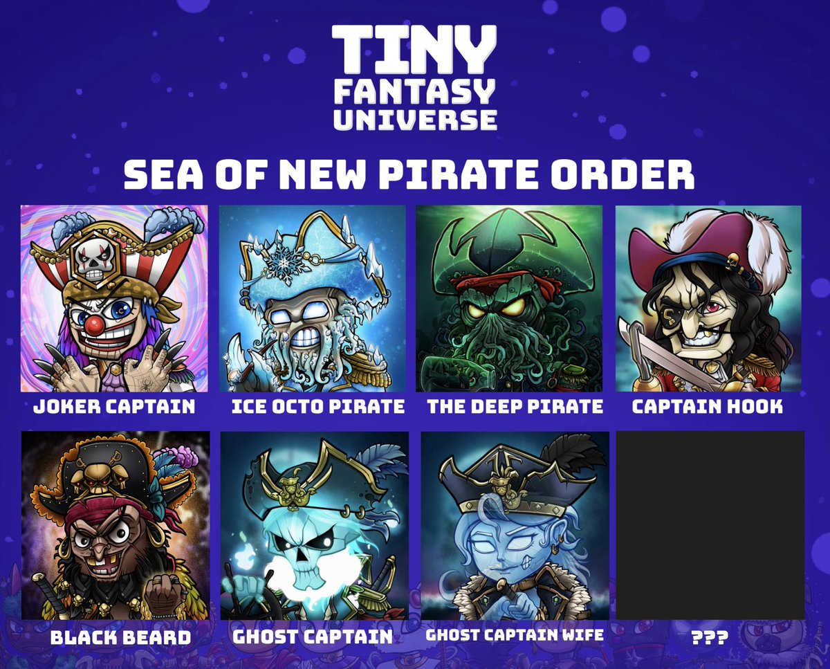 jirayupoom's tweet photo. 🏴☠️TINY FANTASY l SEA OF NEW PIRATE ORDER 🏴☠️
Collectible on @cryptocomnft , @cryptocom
Link to Collectible :
https://t.co/arwJa0D19E
#NFTS #NFT #NFTTHAILAND #CRO #Cryptocom #cronos #crofam https://t.co/AeVSPmu3IR
