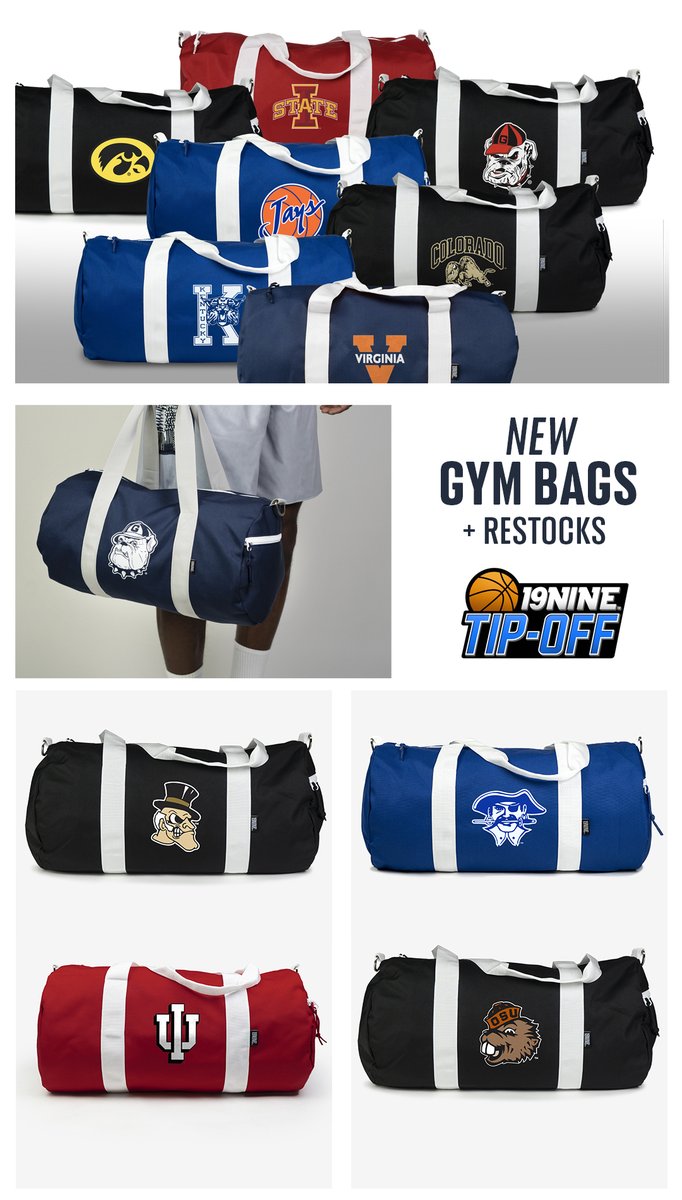 CBB is Back! Get ready for the season with new retro gym bags at 19nine.com! Plus Free Shipping on all orders.