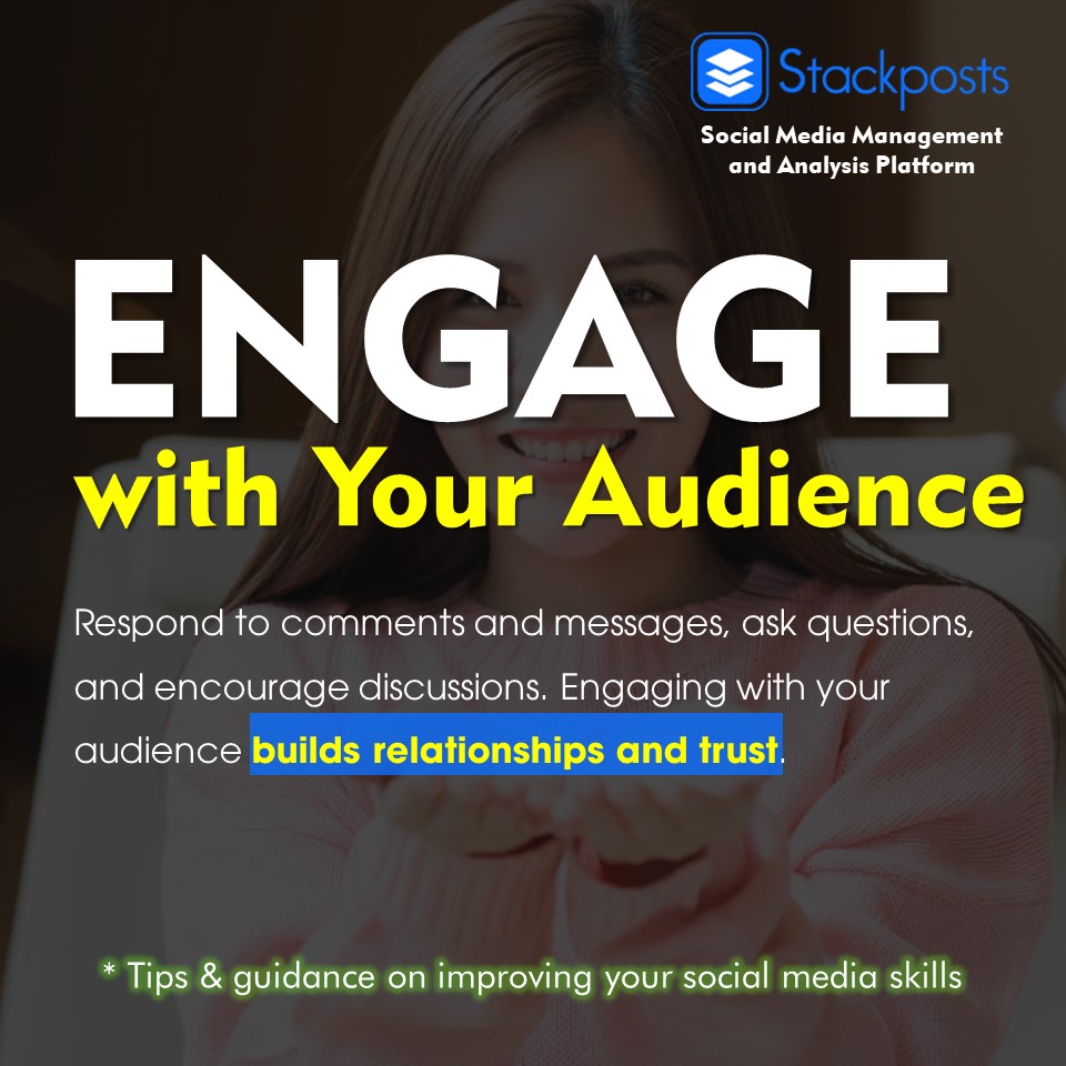 realStackposts's tweet image. Respond to comments and messages, ask questions, and encourage discussions. Engaging with your audience builds relationships and trust.

---
#stackposts #socialmediamarketing #digitalmarketing #socialmedia #marketing #branding #business #marketingdigital #seo