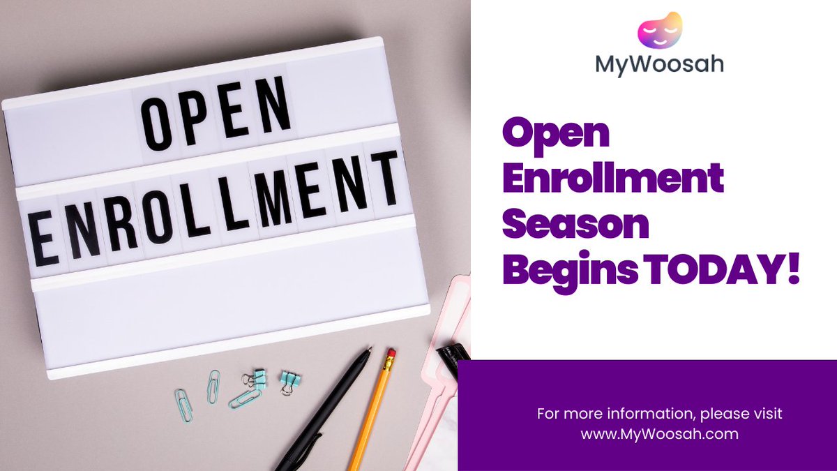 MyWoosah's tweet photo. 📷 It's Open Enrollment Season! 📷📷 Time to secure your family's well-being with the best dependent care benefits. Let's make this open enrollment a breeze with MyWoosah!
#MyWoosah #dependentcarebenefits #OpenEnrollment #FamilyFirst #SecureYourFuture https://t.co/2M9Uv1v5NM