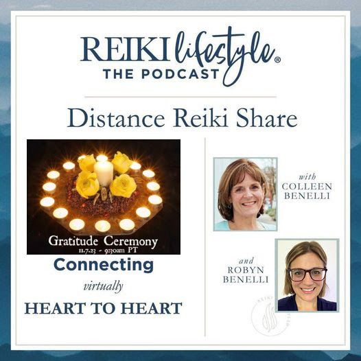ColleenBenelli's tweet photo. Our annual GRATITUDE CEREMONY  is during our free weekly Distance Reiki share TODAY, Nov. 7 at 9:30am Pacific! Note time zone change. 

The Zoom link was sent. If you didn't receive it register once at 
https://t.co/KDpbMEqYtZ 

#distancereikishare #reikigratitudeceremony https://t.co/xn5xVdD1e3