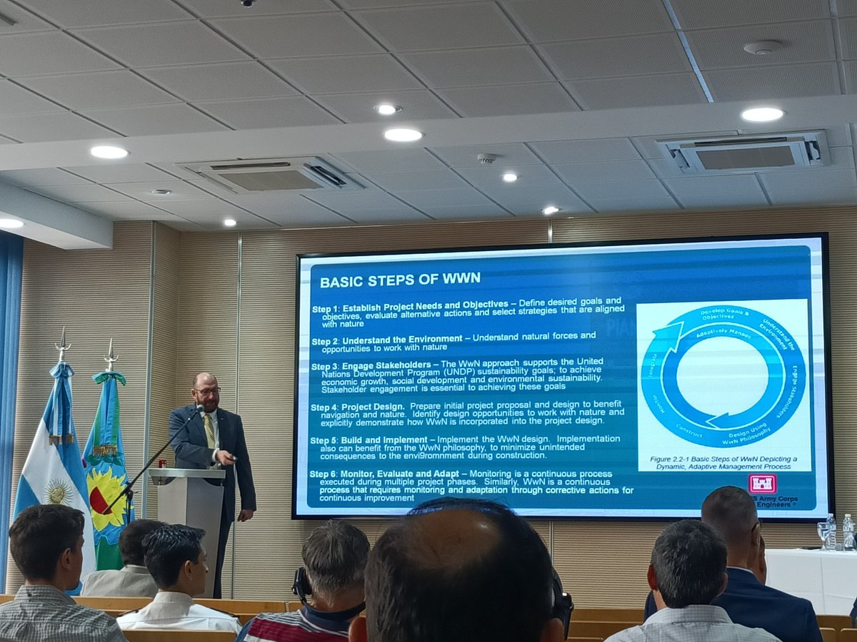 WilliamJaen's tweet image. En representación del Instituto Argentino de Oceanografía #IADO nos encontramos en el Simposio sobre ambiente y cambio climático para el desarrollo portuario organizado por #PIANC. 

#EnergiasRenovables #InundacionesCosteras #TransporteSedimentos #Dragados #WwN