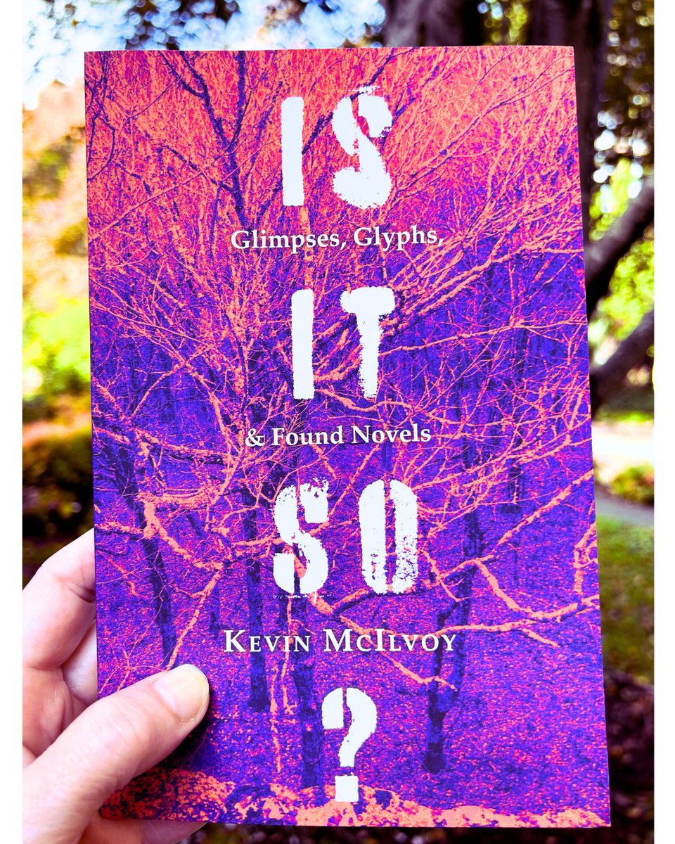 Out today, Is It So? Glimpses, Glyphs, &amp; Found Novels, the last work of fiction from Kevin McIlvoy. Of Is It So? Richard Russo says, “Here are wildly innovative stories that reward a second, even a third, reading." Learn more: mailchi.mp/wtawpress.org/… #newbook