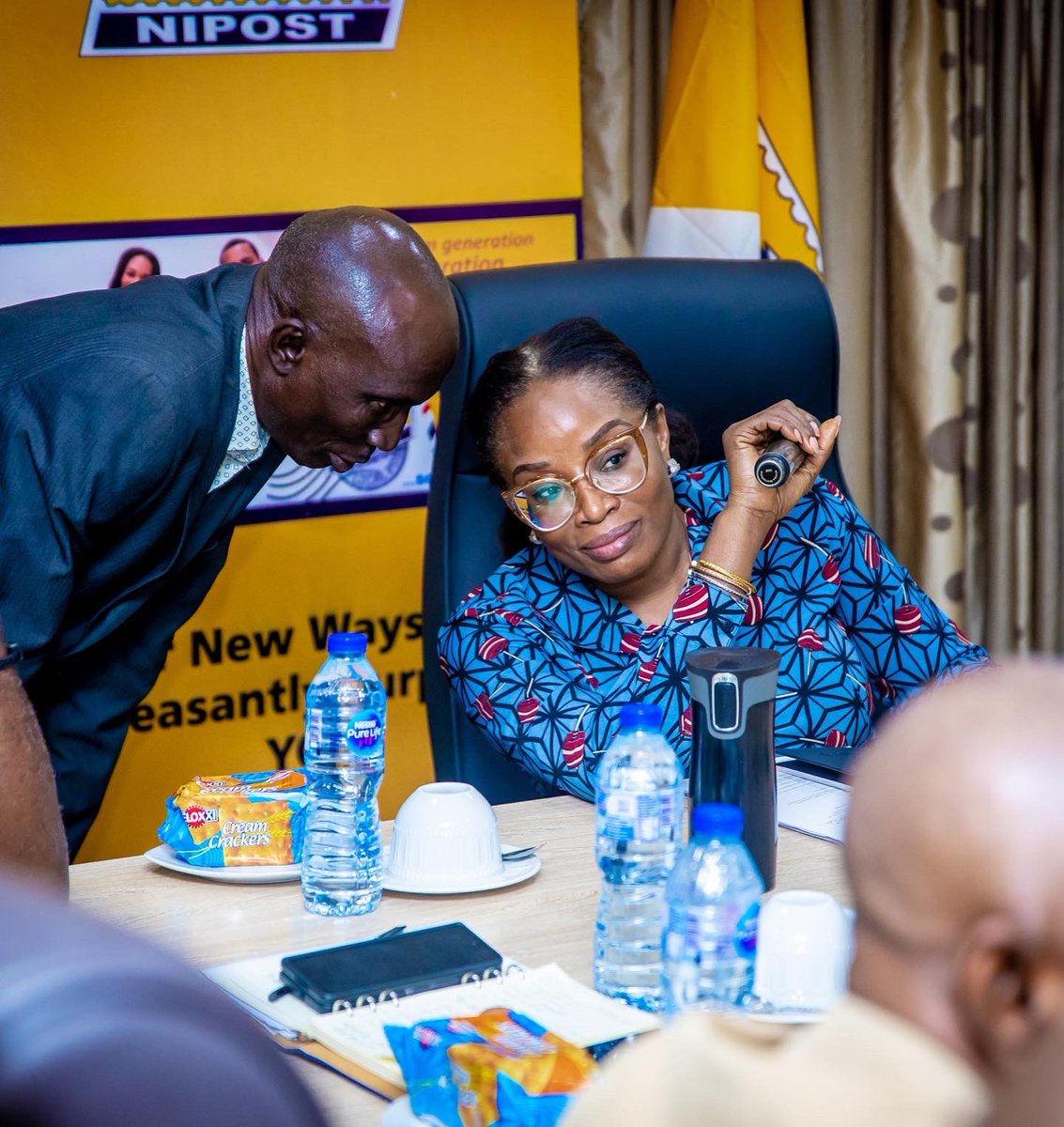 tola_odeyemi's tweet photo. Today, I held my inaugural management meeting with senior leadership of @NipostNgn In alignment with the mandate of the Hon. Minister @bosuntijani ,our vision is to provide efficient postal service while promoting use of digital technology. #MailmustMove https://t.co/ZfnwcTRHWB