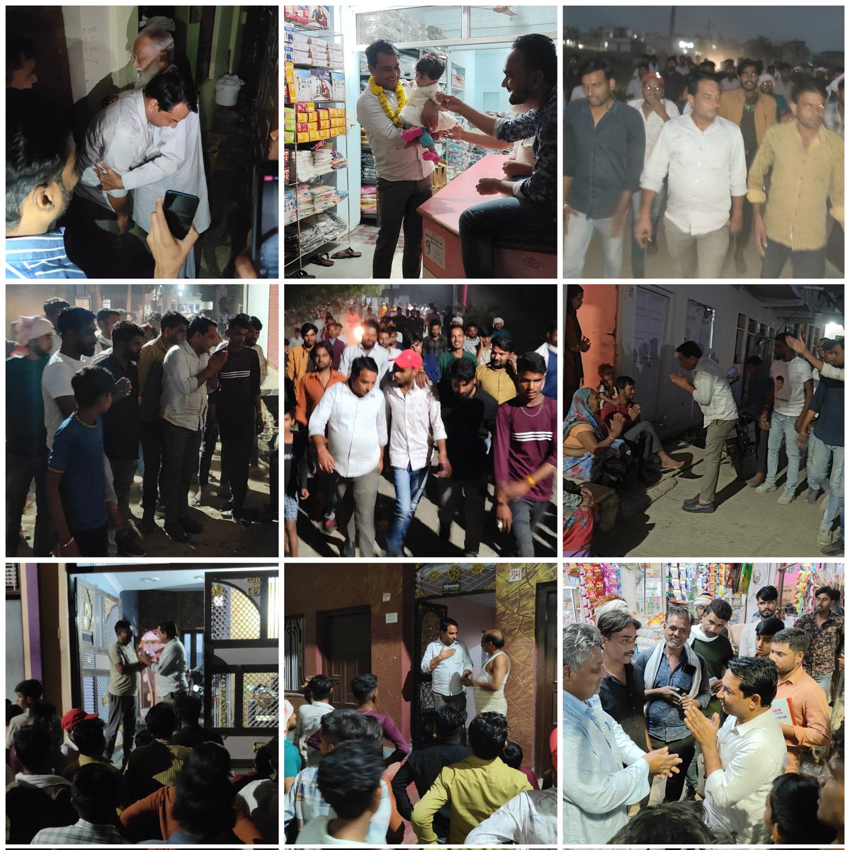छबड़ा में रात्रि जनसंपर्क!