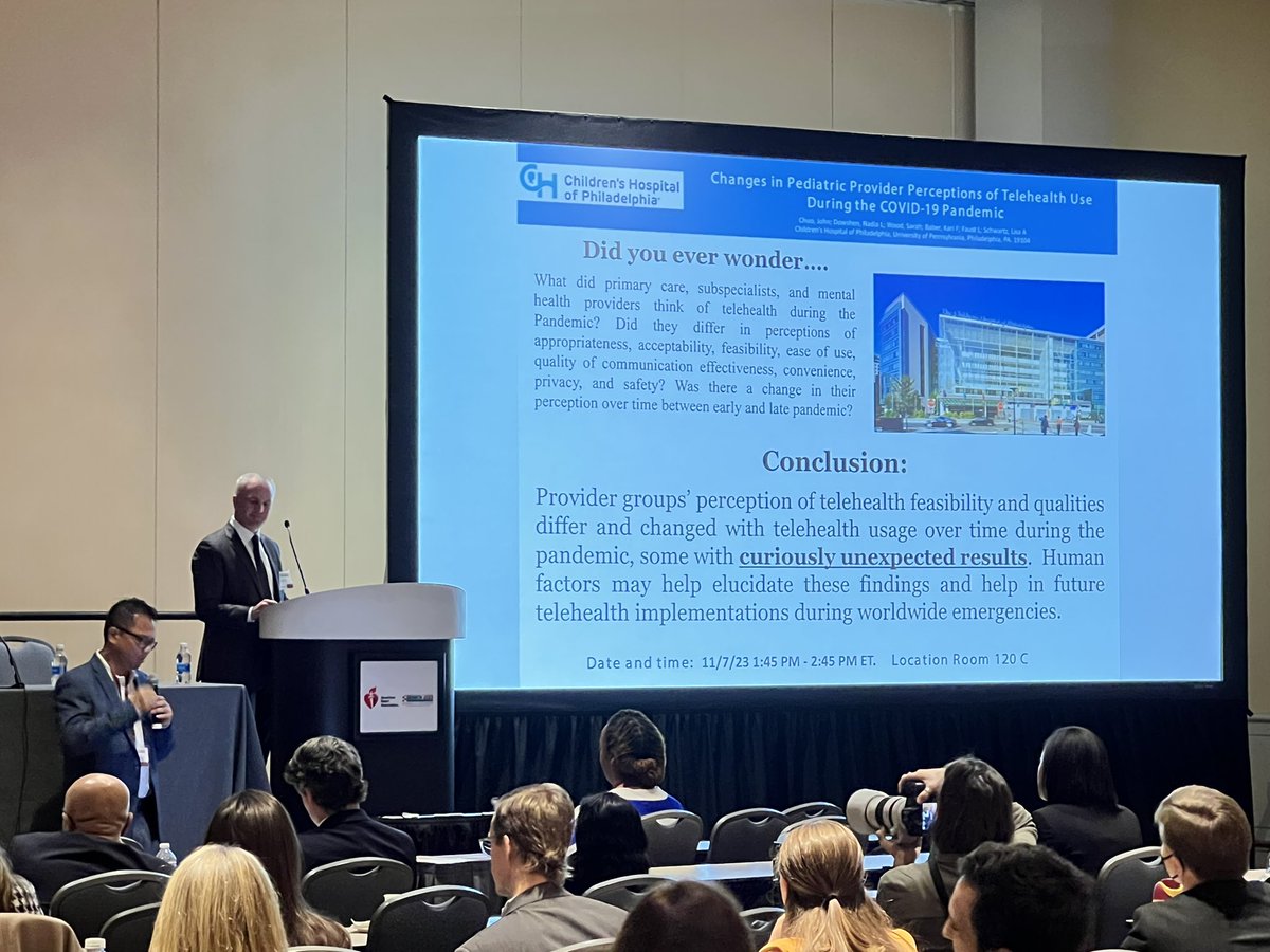 Dr. John Chuo <a href="/ChildrensPhila/">Children's Hospital</a> previews his poster on changing perceptions of use of telehealth at #SEARCH2023. Go John!