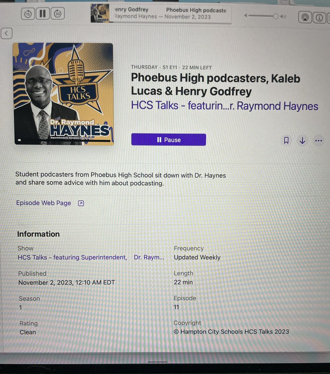 Nicole Settle Wheeler (@nicoleswheeler) on Twitter photo Listening to the HCS Talks podcast with <a href="/HCSSuptRLHaynes/">Dr. Raymond Haynes</a> while intentionally completing tasks today. #wearehcs <a href="/HamptonCSchools/">Hampton City Schools</a> <a href="/HCS_TitleI/">HCS Title I Program</a> Listening to the HCS Talks podcast with <a href="/HCSSuptRLHaynes/">Dr. Raymond Haynes</a> while intentionally completing tasks today. #wearehcs <a href="/HamptonCSchools/">Hampton City Schools</a> <a href="/HCS_TitleI/">HCS Title I Program</a>