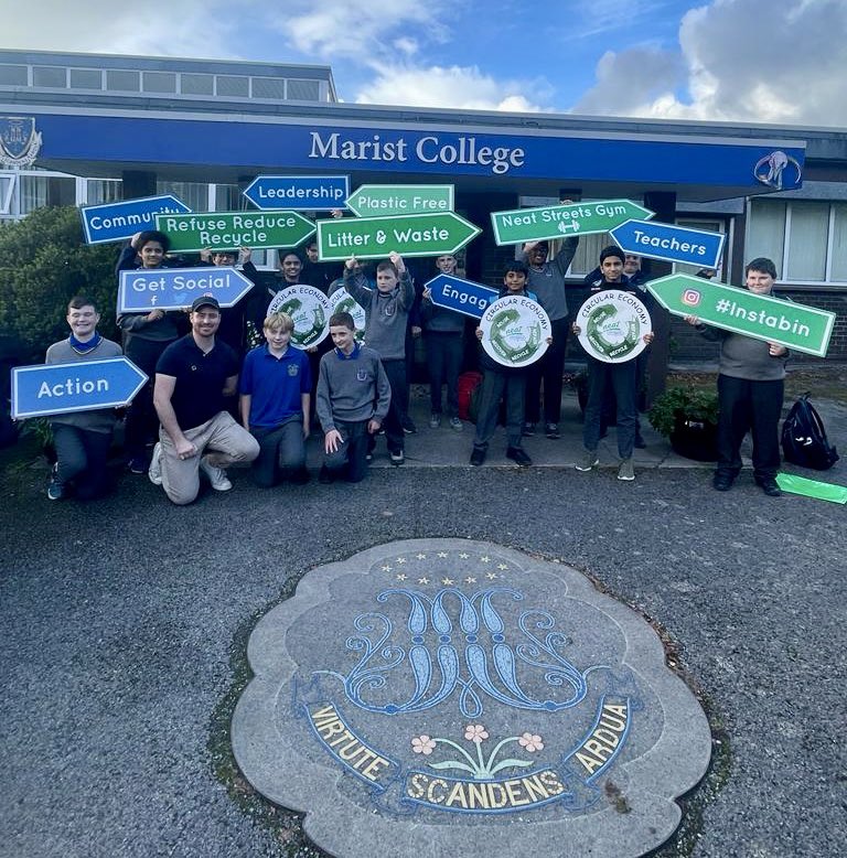Thanks to Stephen from <a href="/neatstreetsire/">Neat Streets</a> for visiting our Green Schools Team today! Neat Streets is an anti-litter initiative and encourages students to take action in their own environment.