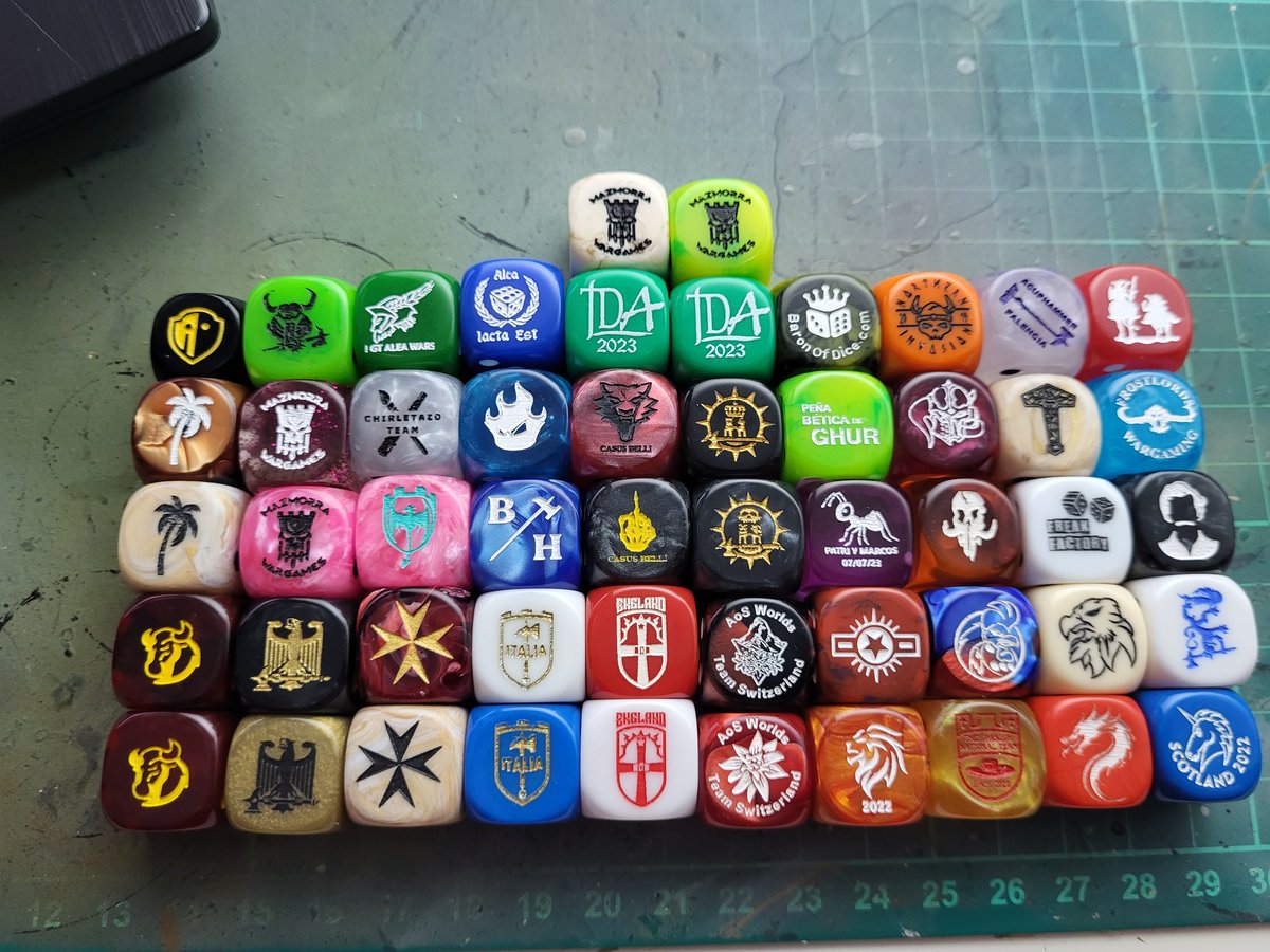My dice collection increased after the last tournament