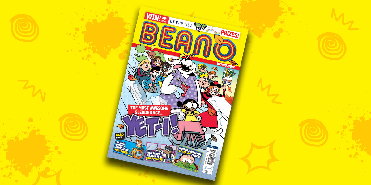 It's #BeanoWednesday! ❄️ This week, it's time to witness the most awesome sledge race... yet-i! We have a copy to give away on Twitter! To enter: ➡️= Follow us. ♻️ & ❤️= RT and like this tweet. ✍️= Reply with an emoji. Comp closes at 4pm today. T&Cs link in bio