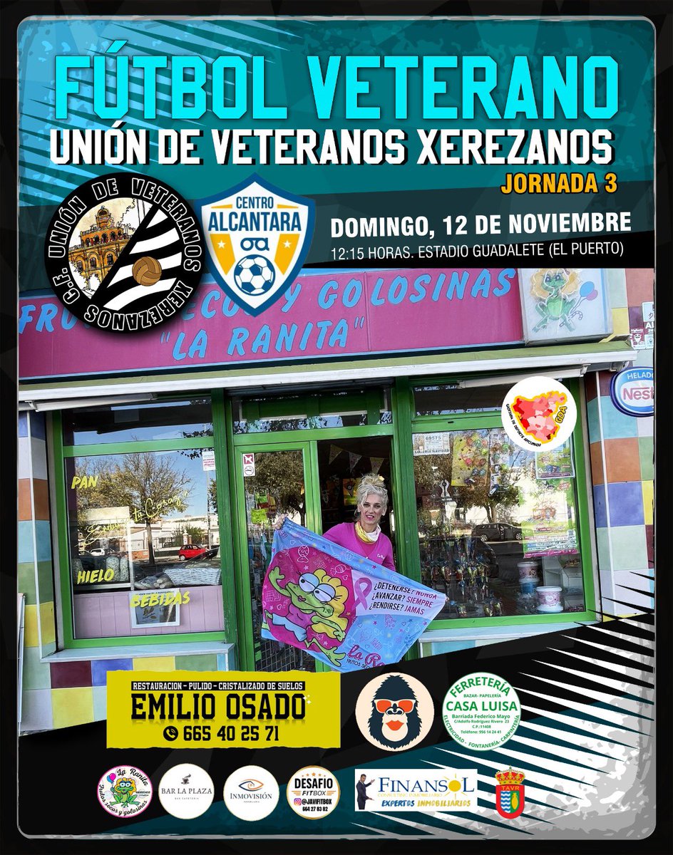 Carte de la 3 Jornada de Liga. #uniondeveteranosxerezanoscf #uvxcf #unionistas