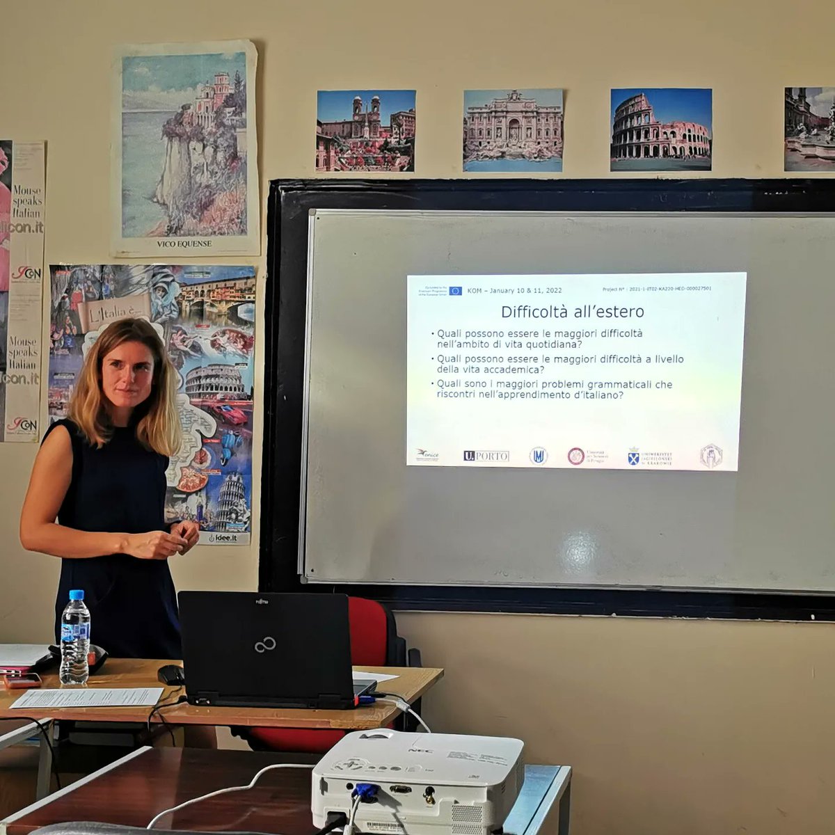 LMooc4Slav's tweet photo. LMOOC4Slav project was presented today by Anna Dyda and Natalia Czopek at the St. Cyril and St. Methodius University of Veliko Tarnovo, in Bulgaria. https://t.co/QsRze381Zg
