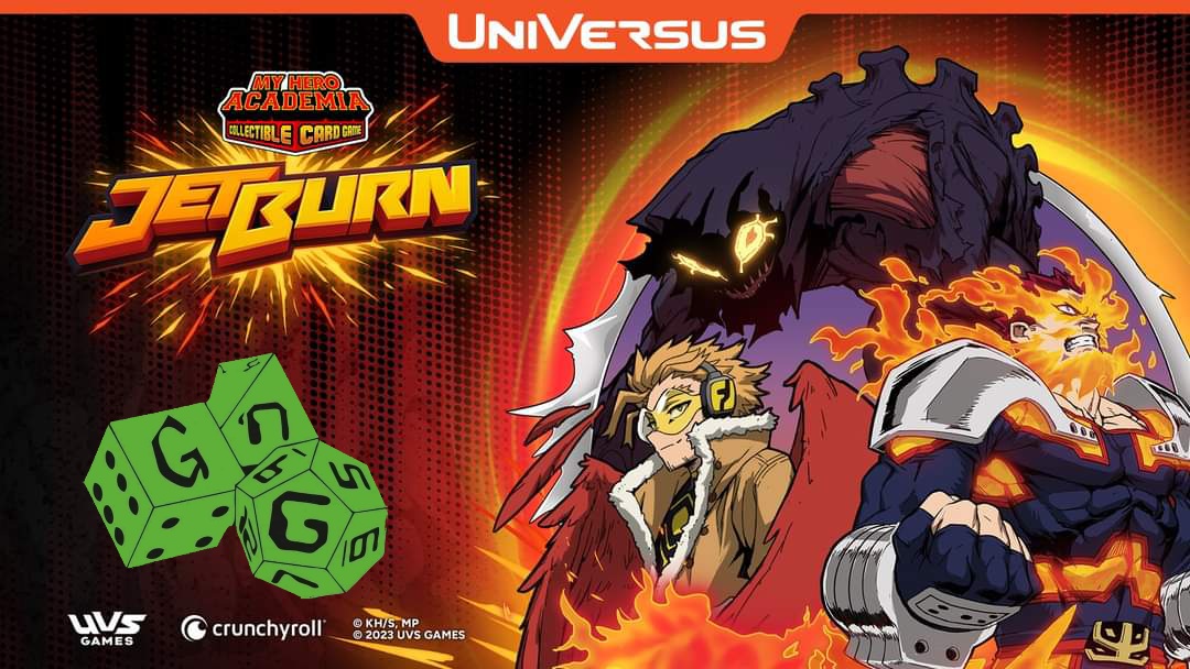 gamersngeeks's tweet photo. Prerelease for Set 6 of UniVersus: My Hero Academia, Jet Burn, is coming November 11th!  
Prerelease info:  https://t.co/nXO1J0otBl

#GamersNGeeks #MyHeroAcademia #UniVersus #MHACardGame https://t.co/oUKg4Iw8o3