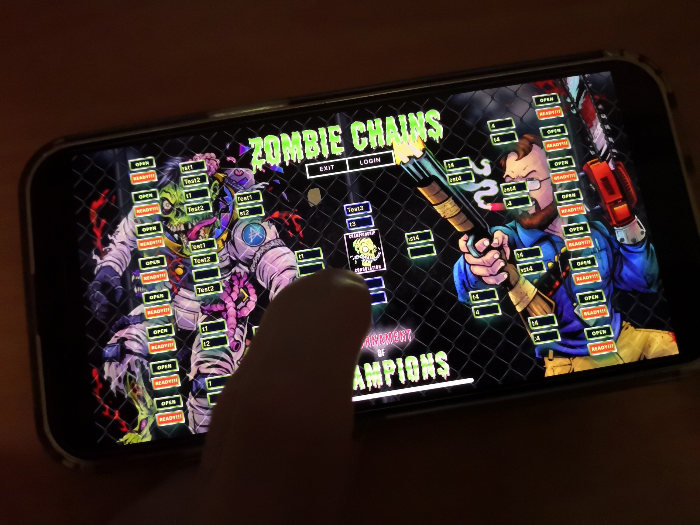 Zombie Chains on X: "Progress Report! Mobile support being build along side  desktop! Zombie Chains Tournament system is coming! Are you ready? Let's  see your strongest Zombies or Hunters below! We get