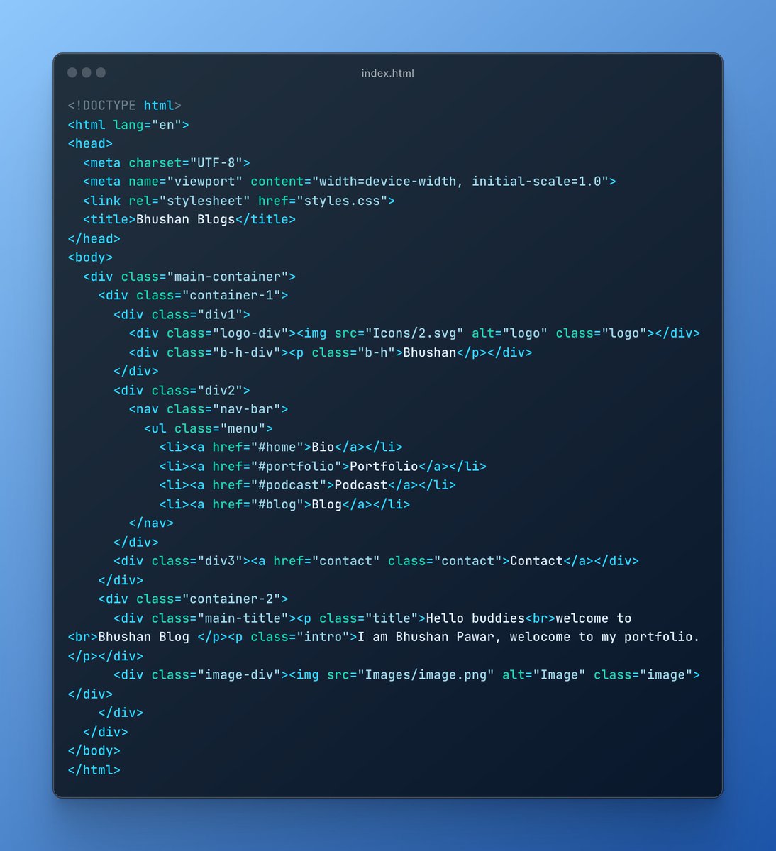 bhushcodes's tweet image. 🚀 Day 16 of #100DaysOfCode: Created a clean blog index page. 📃 Added stylish CSS with subtle text and box shadows, along with a pleasing color combination. 💻🎨
Improving web design skills, one project at a time! 👨💻🚀 #WebDevelopment #CSSDesign 🌐🌟
