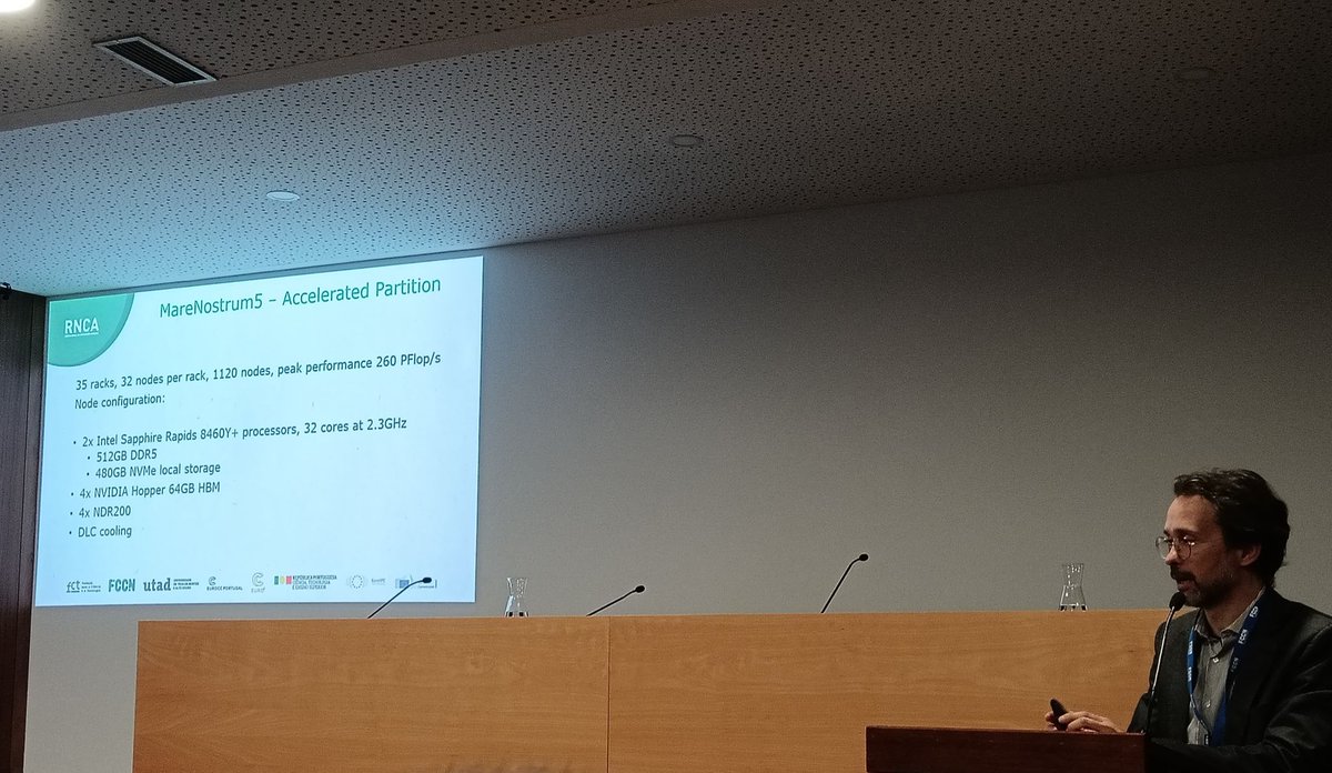RES_HPC's tweet image. 📢Today, we are present at📍RNCA meeting in Portugal 🇵🇹, presenting the Spanish HPC ecosystem and introducing MareNostrum 5💻from
@BSC_CNS
#ICTSNews #HPC #AdvancedComputing