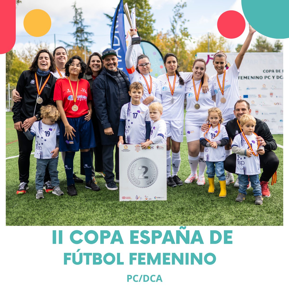 ¡Campeones en compañerismo, ilusión y pasión por el deporte! En la II Copa de España de Fútbol Femenino Parálisis Cerebral y Daño Cerebral Adquirido, la Selección Femenina de FECPC se llevó el título. ¡Inspiración en su máxima expresión! 🏆⚽️🙌 #CopaFútbolFemenino