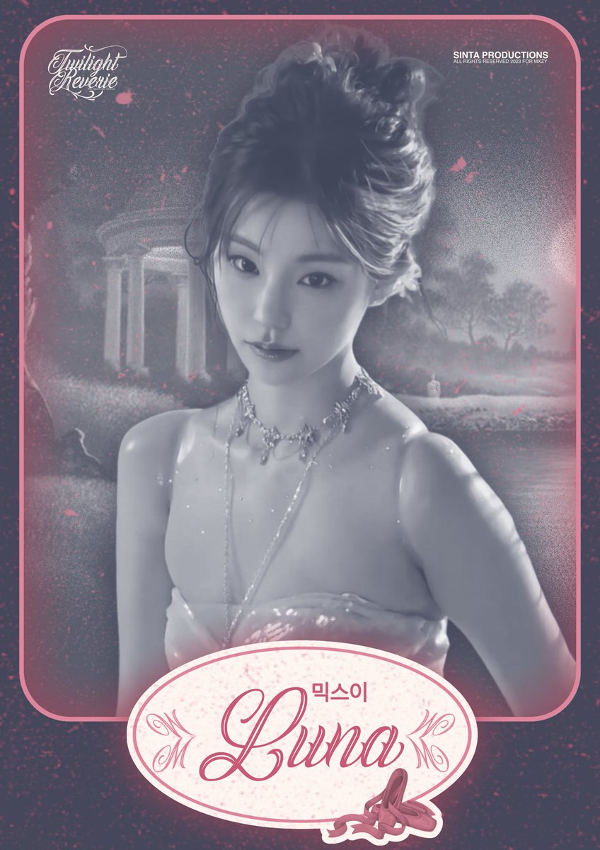 ⠀⠀  ⠀⠀

͏͏͏͏͏͏ ⠀      
 ⠀     ❪ ཐིཋྀ ❫ THE  TWILIGHT  REVERIE
         CONCEPT  PHOTO    —    LUNA。
 ⠀     #MXZYSecondMiniAlbum
 ⠀     ➺ #RhopasReverie   
͏͏͏͏͏͏͏͏ ͏
͏͏͏͏͏͏͏͏⠀⠀  ⠀⠀
͏͏͏͏͏