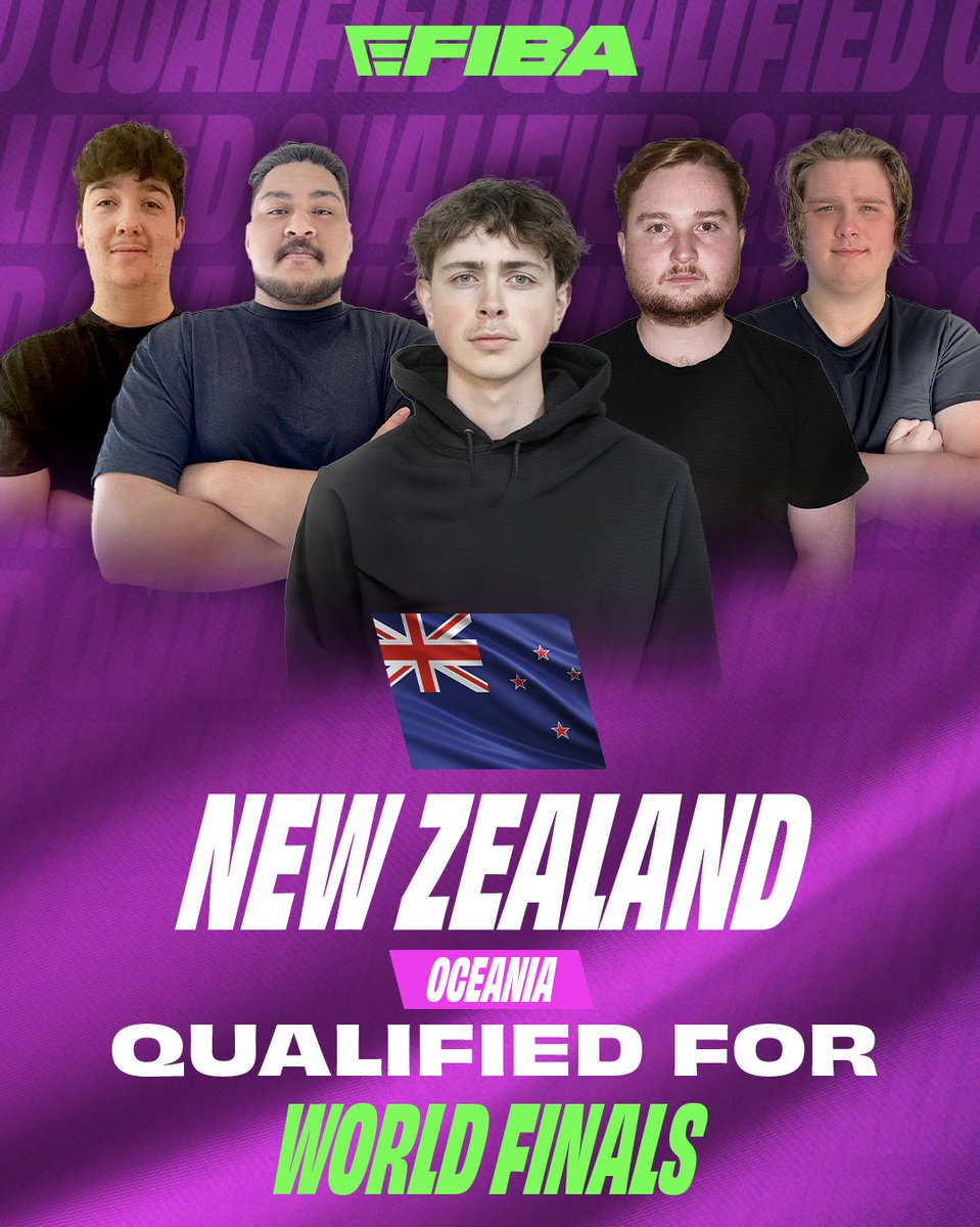 eFIBA_official's tweet image. THE KIWIS! 🇳🇿🤩 Congratulations to @BasketballNZ 🇳🇿 being our first qualified nation for the eFIBA World Finals 🏆 

We are looking forward to see you compete in Sweden, Jönköping 🇸🇪🎮