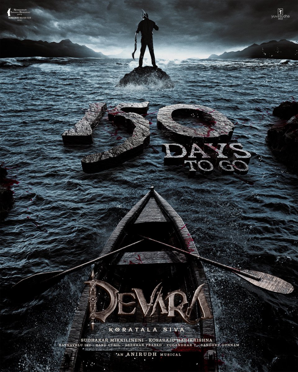 Fear has a new name, and it's #Devara 🔥. Get ready to witness the most MASSIVE SHOW on the Big Screens in 150 days! Counting down towards the #DevaraFrenzy. 💥