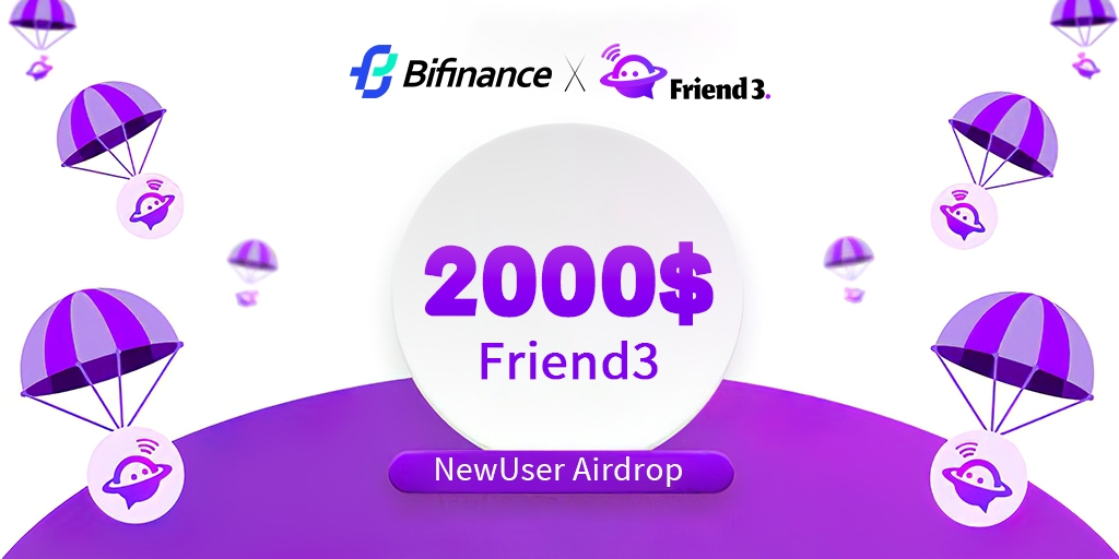 #friend3AI #Friend3 #Airdrop #Giveaway 
💥Friend3(F3)  Airdrop
🎁$5000 $F3 
🏃500 New Users

Task:
✅Fo&amp;❤️&amp;RT+tag3friend
or Join TG: t.me/BiFinance_Glob… and send positive message
✅Trade≥500$
✅Fill form:forms.gle/WrCrFgEzo6RwAb…