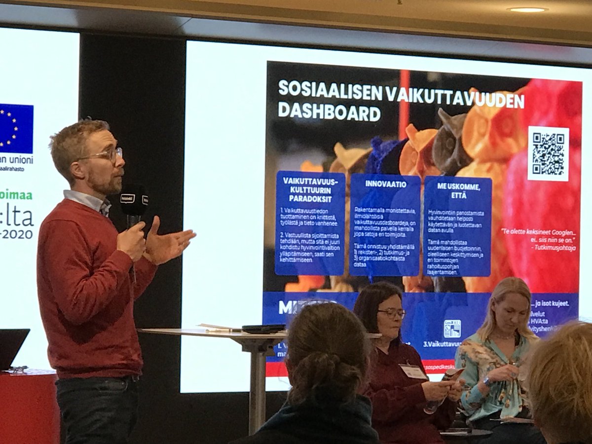 Neljäs #sosiaalisetInnovaatiot -pitchaus: Sosped/ Miikka Vuorinen ja Sosiaalisen vaikuttavuuden dashboard #innovaattoritYhdessä