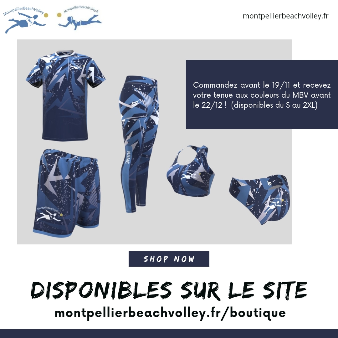 ⌛ Jusqu'au 19/11 , profitez de la boutique du MBV !!

🔗 RDV sur :
montpellierbeachvolley.fr/boutique 

#Shop #Montpellier #Beach #volleyball #sportswear